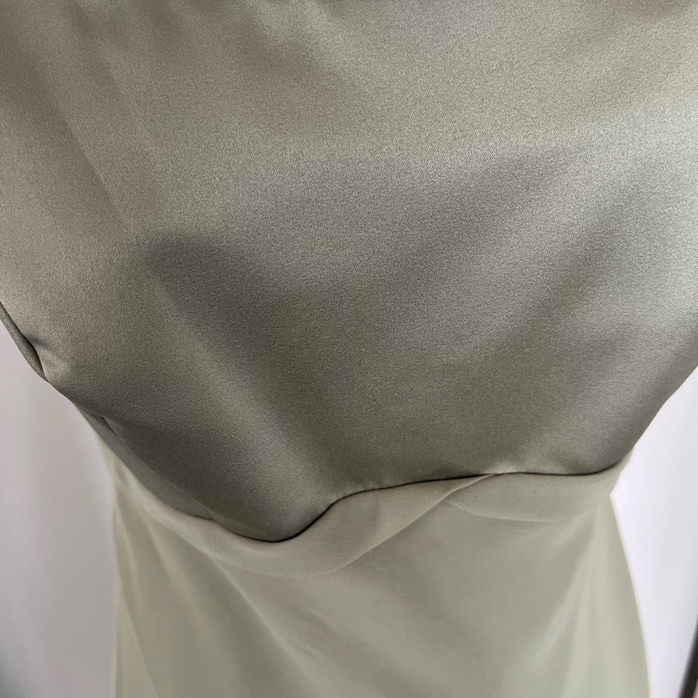 Sage Green Women's Dress- Alfred Angelo - Picture 4 of 12